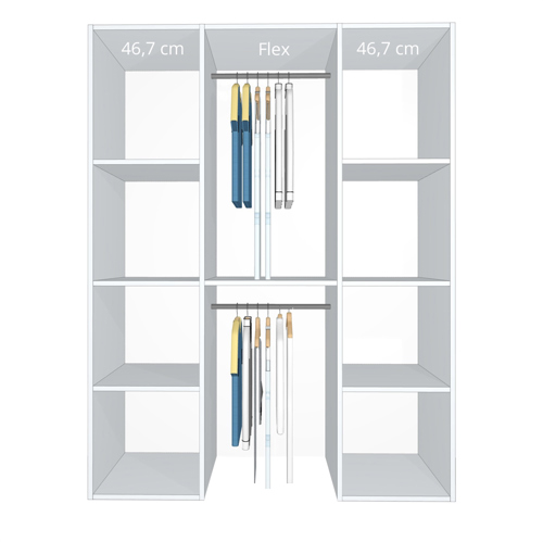 Inventar fra bredde 140 cm til 160 cm - Celebert - Model B